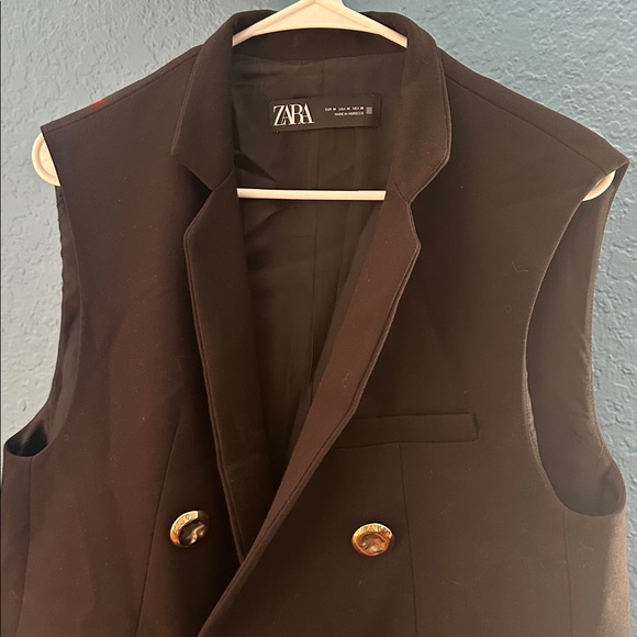 Zara double-breasted vest or blazer dress sleeveless - Picture 4 of 5